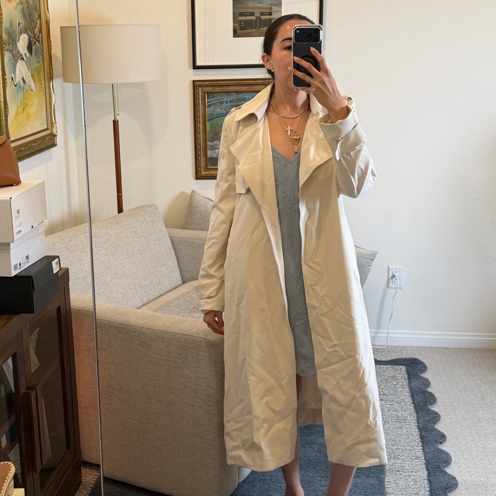 Banana Republic Cream Trench Coat